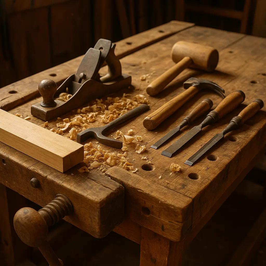 Artisan couvreur en action